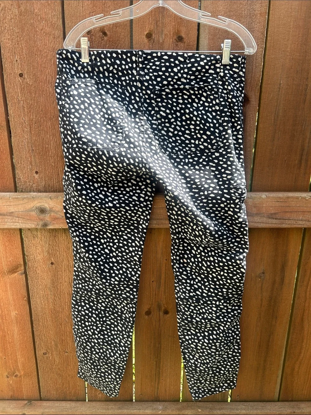 Tory Burch Walker Cargo Spotted Pony Skinny Pants Size 30